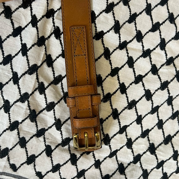 Cabela's Brown and Gold Leather Belt - Picture 7 of 9